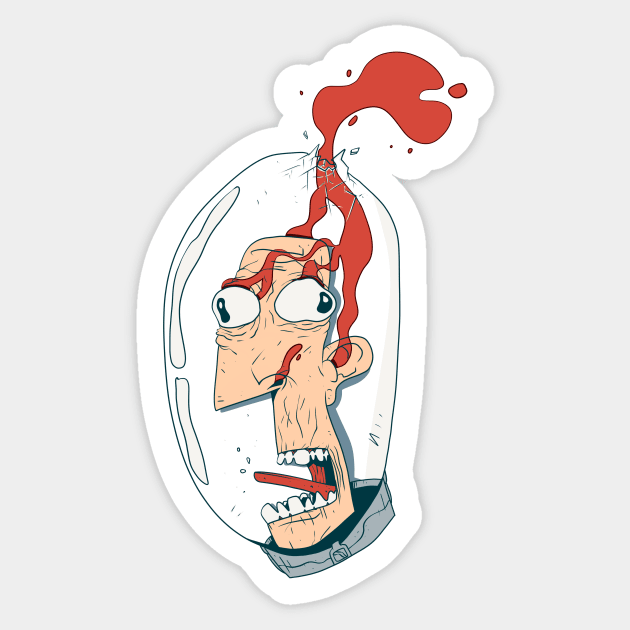 Helmet Malfunction Sticker by revjosh